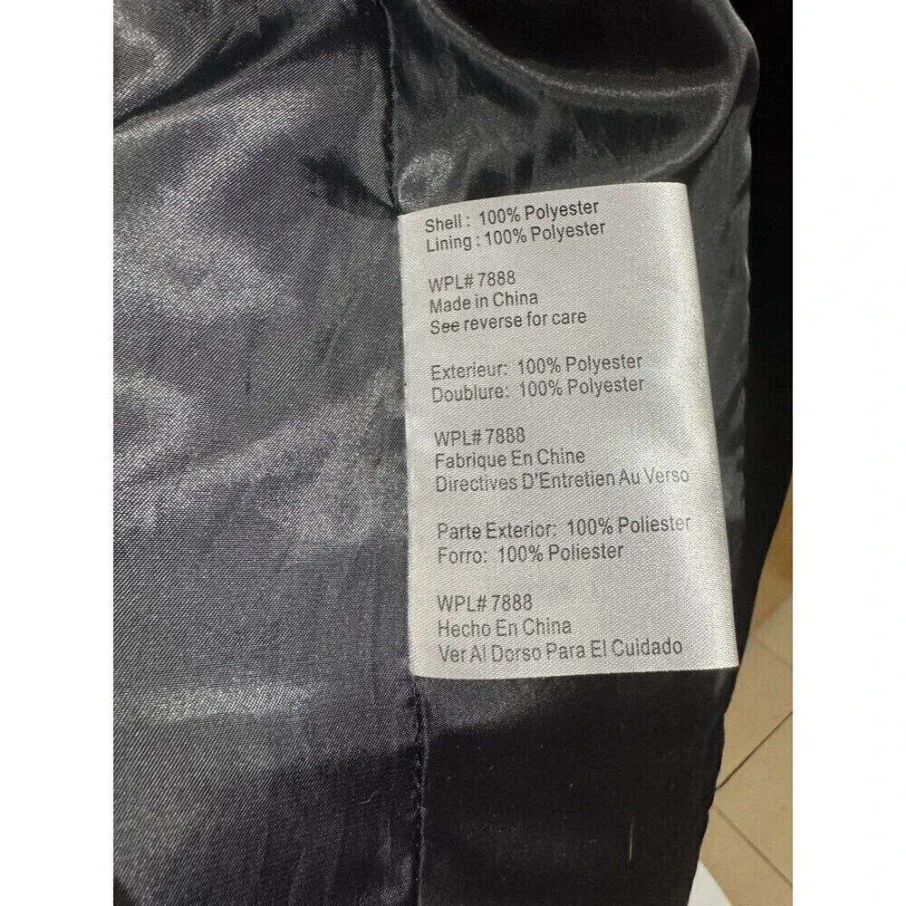 Michael Kors Trench COAT Black Double Breasted SZ XS